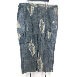 Mossy Oak Mens XXXL Camouflage Cargo Pants  With Drawstring Hem & Multiple
